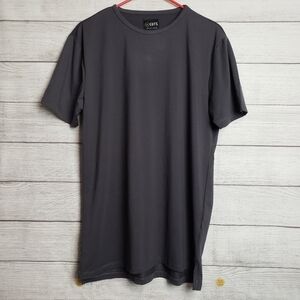 Cuts Clothing Men's Split Hem Crew Neck Short‎ Sleeve Tee Large